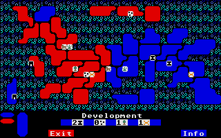 Lords of Conquest (Atari ST) screenshot: Growing resources