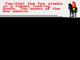 Doomdark's Revenge (ZX Spectrum) screenshot: Underground tunnels allow you to dodge Sharleth's men