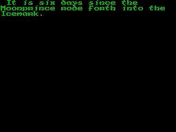 Doomdark's Revenge (ZX Spectrum) screenshot: The day-night cycle
