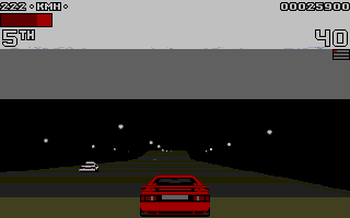 Lotus: The Ultimate Challenge (Atari ST) screenshot: Driving into a tunnel