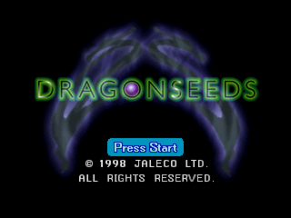 Dragon Seeds (PlayStation) screenshot: Start menu