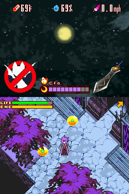 Lunar Knights (Nintendo DS) screenshot: Between enemies