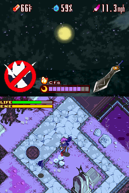 Lunar Knights (Nintendo DS) screenshot: Fighting crows.