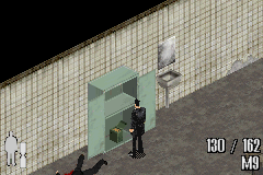 Max Payne (Game Boy Advance) screenshot: Look carefully for extra ammo.