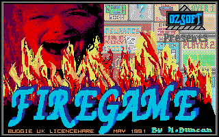 Firegame (Atari ST) screenshot: Title screen