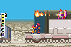 Mega Man Zero 4 (Game Boy Advance) screenshot: One of the enemies