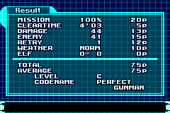 Mega Man Zero 4 (Game Boy Advance) screenshot: Stage complete