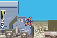 Mega Man Zero 4 (Game Boy Advance) screenshot: The action begins