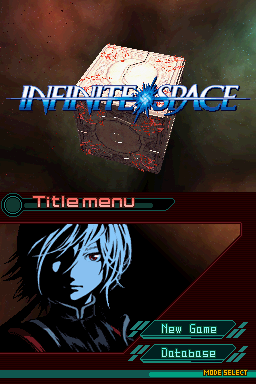 Infinite Space (Nintendo DS) screenshot: Title menu.