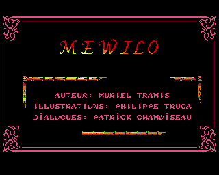 Méwilo (Amiga) screenshot: Title screen