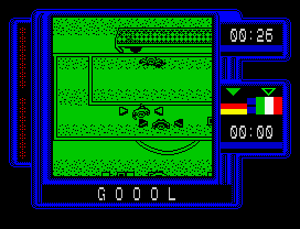 Michel Futbol Master + Super Skills (ZX Spectrum) screenshot: Goaaal !!
