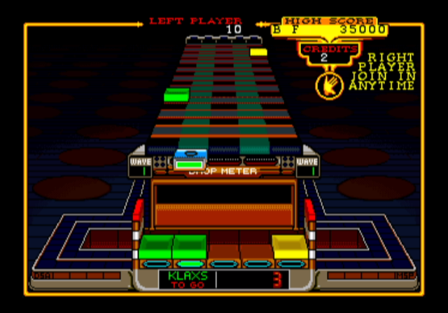 Midway Arcade Treasures (GameCube) screenshot: It is the nineties and there is time for Klax!!!