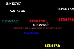 Midway's Greatest Arcade Hits (Game Boy Advance) screenshot: Sinistar - Title Screen