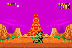 Mighty Tyranitar (Game Boy Advance) screenshot: Walking.