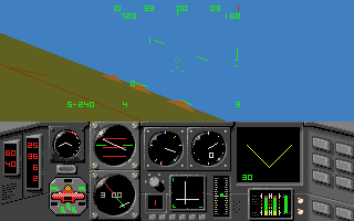 MiG-29 Fulcrum (Atari ST) screenshot: Over China