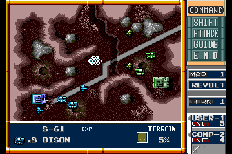 Screenshot of Military Madness TurboGrafx 16 1989 MobyGames