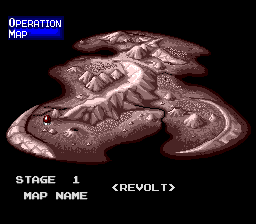 Military Madness (TurboGrafx-16) screenshot: Map