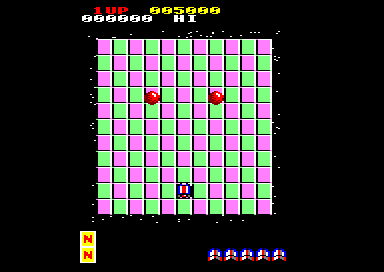 Motos (Amstrad CPC) screenshot: Round 1
