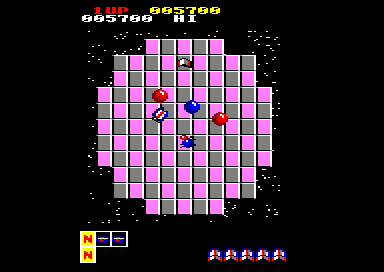Motos (Amstrad CPC) screenshot: Round 4