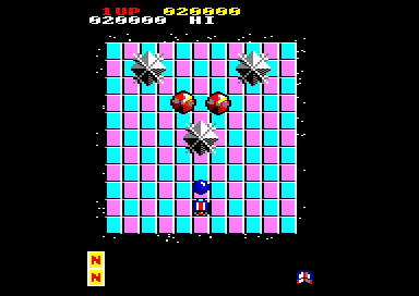 Motos (Amstrad CPC) screenshot: Round 9