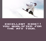 MTV Sports: Pure Ride (Game Boy Color) screenshot: You have qualified.