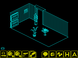 Movie (ZX Spectrum) screenshot: A side study
