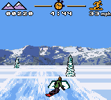 MTV Sports: Pure Ride (Game Boy Color) screenshot: A small ramp.