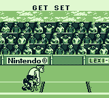 Track Meet (Game Boy) screenshot: At the starting line