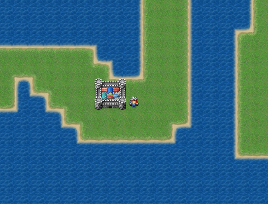 Final Fantasy: Revamp (Windows) screenshot: Outside the castle