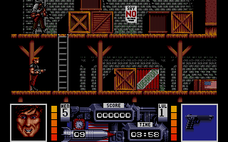 Navy Seals (Atari ST) screenshot: The game starts
