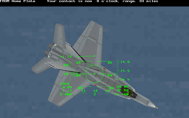 Navy Strike (DOS) screenshot: External view