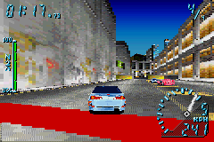 Need for Speed: Underground (Game Boy Advance) screenshot: The finish line was crossed, and 4th is the worst