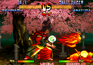 Samurai Shodown III: Blades of Blood (Arcade) screenshot: Fireball