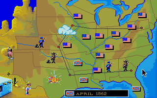 North & South (Amiga) screenshot: You see what happens when the Mexican wakes up...