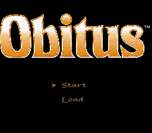 Obitus (SNES) screenshot: Title