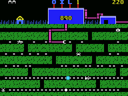 Oil's Well (MSX) screenshot: Munching oil on the first level