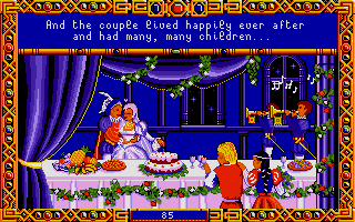 Once Upon a Time: Abracadabra (Atari ST) screenshot: Marriage with Emperor's daughter is a prize...