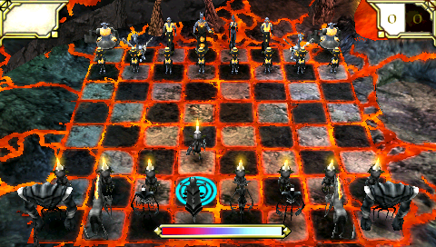 Online Chess Kingdoms (PSP) screenshot: Chess battle in real-time battle mode