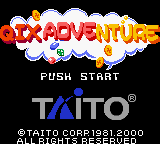 Qix Adventure (Game Boy Color) screenshot: Title screen
