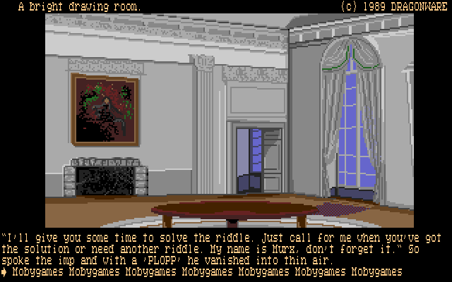 Ooze: Creepy Nites (Amiga) screenshot: Drawing room
