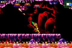 Metroid: Zero Mission (Game Boy Advance) screenshot: Norfair