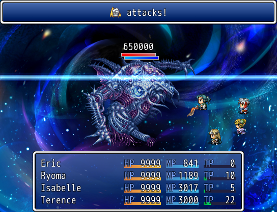 Final Fantasy: Revamp (Windows) screenshot: A boss-level monster