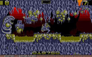 Ork (Atari ST) screenshot: Almost too much going on here! Thankfully Ku-Kabul is not a one-hit wonder.
