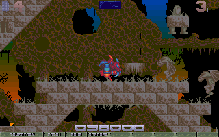 Ork (Amiga) screenshot: ..as well as a rather deadly sub-world!