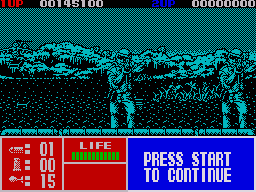 Operation Thunderbolt (ZX Spectrum) screenshot: The enemy attack at sea