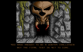 Ork (Atari ST) screenshot: ..and this, unfortunately is as far as the Fuzion release will let you play.