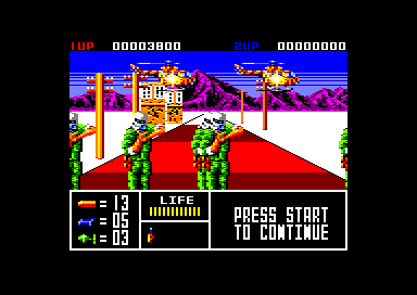 Operation Thunderbolt (Amstrad CPC) screenshot: Mission 1