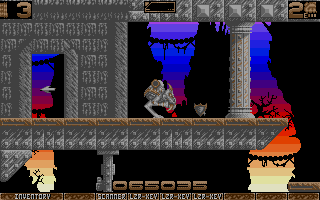 Ork (Atari ST) screenshot: Continuing the tradition from stage 4, this level also has a sub-world!