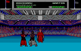 Oriental Games (Atari ST) screenshot: Looks like the officials are biased?
