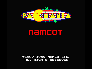 Pac-Mania (MSX) screenshot: Intro screen